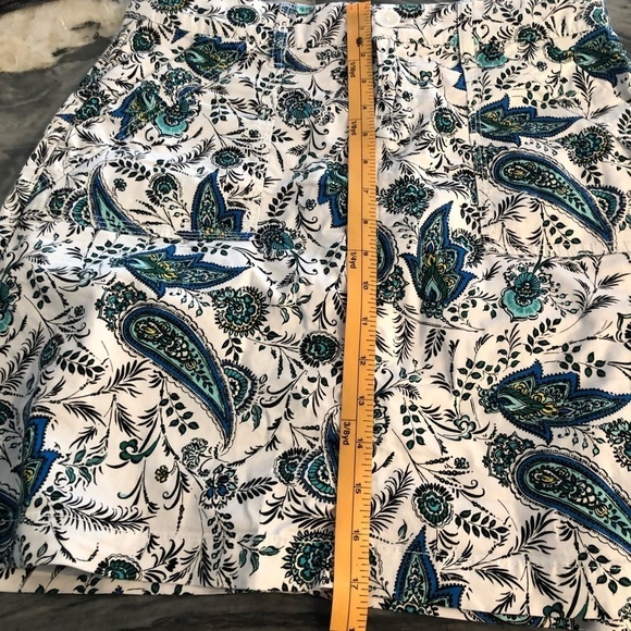 Croft & Barrow Paisley Fly Front Skirt - Picture 4 of 8